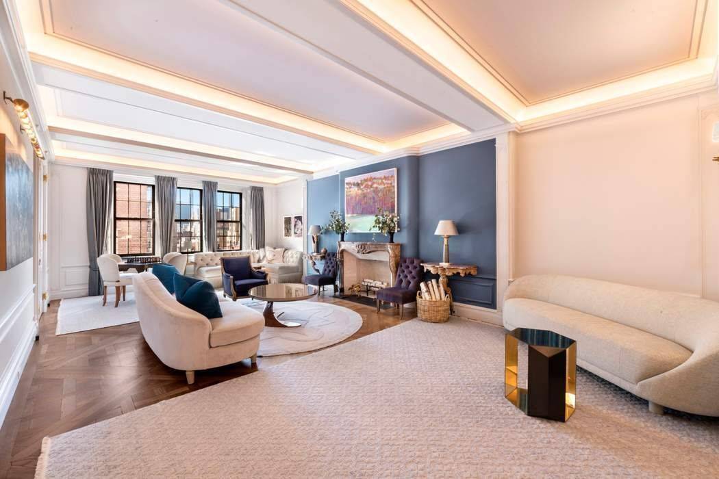 Stephen Sills decorator and Charlotte Worthy architect have created a truly one of a kind masterpiece at 888 Park Avenue.