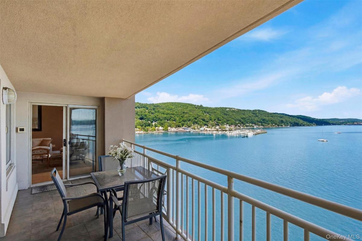 Private Deck with Panoramic Waterfront views.