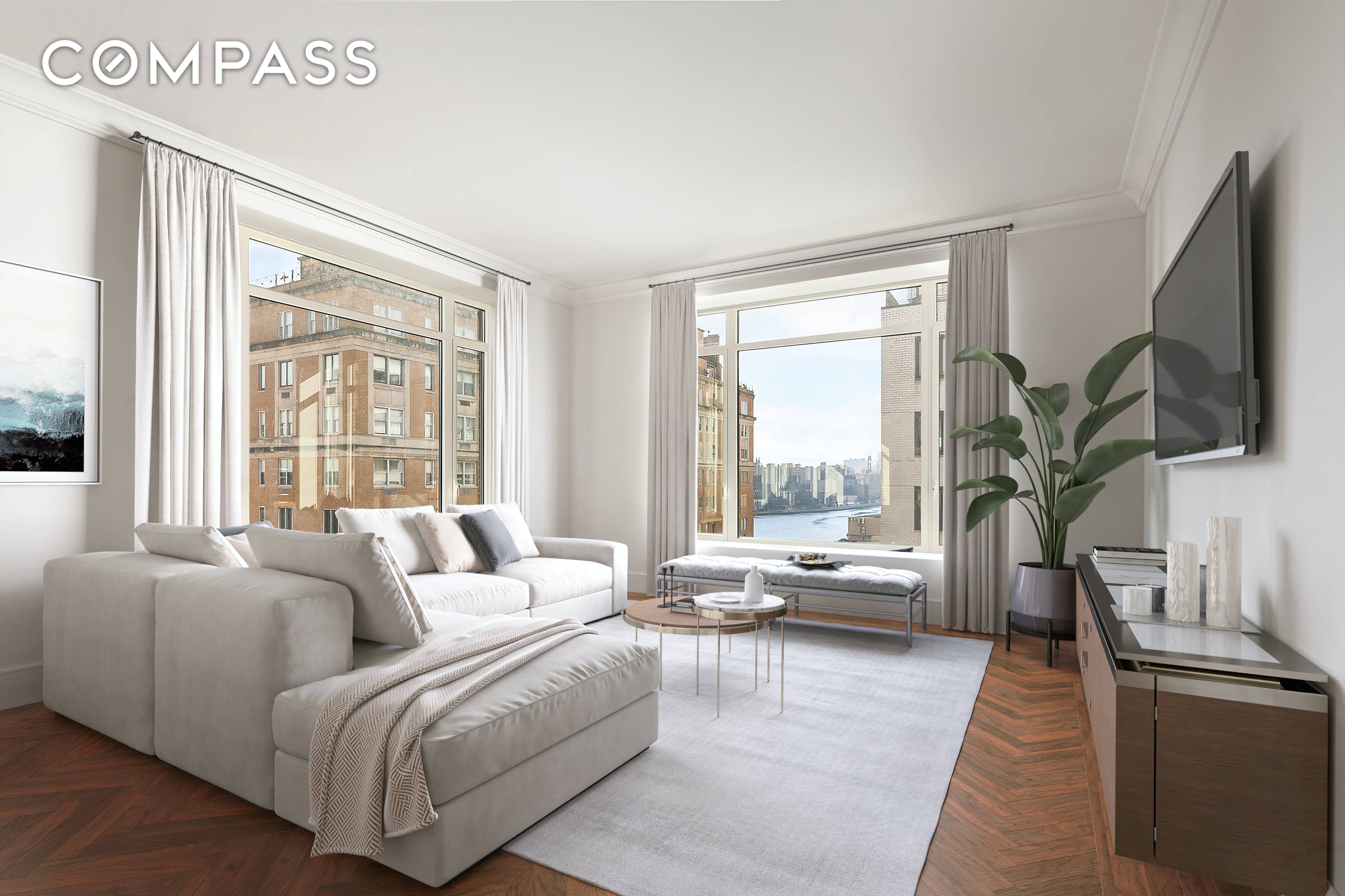 RARE OPPORTUNITY TO ACQUIRE A VALUABLE HIGH FLOOR B LINE RESIDENCE IN ONE OF NEW YORK S MOST CELEBRATED BUILDINGS With striking East River views from Southern and Eastern exposures, ...