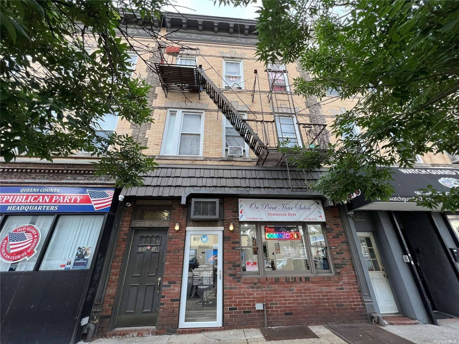 Great income producing mixed use building in the center of Ridgewood.
