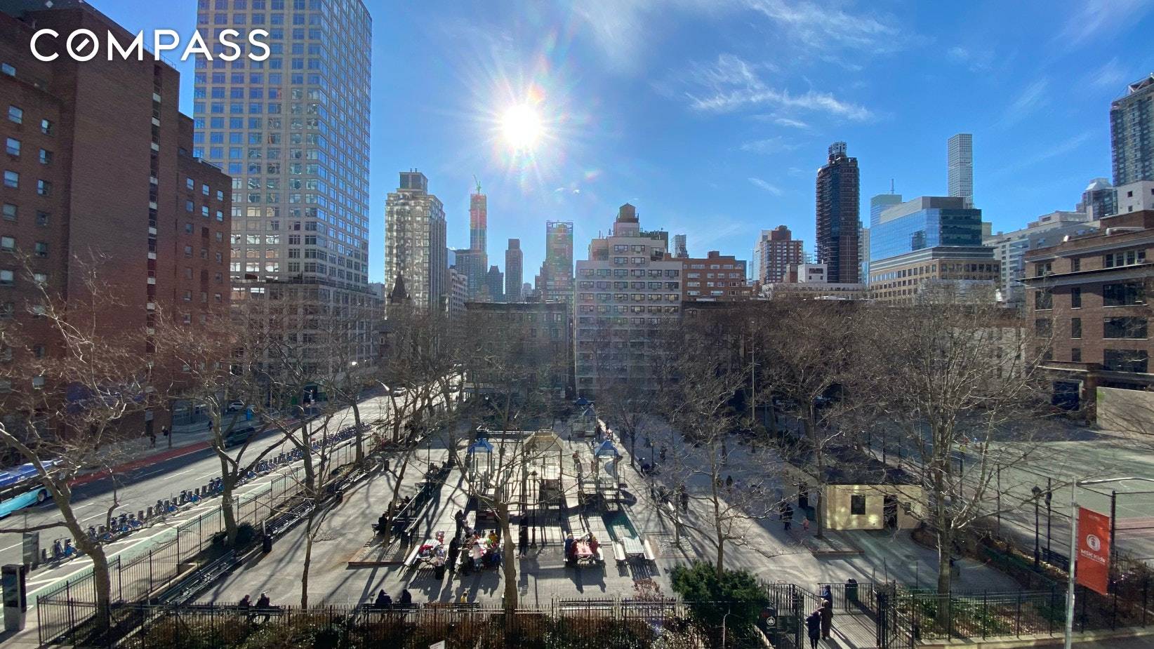 Rarely you would find an apartment in NYC with an open unobstructed southern view, overlooking a park.