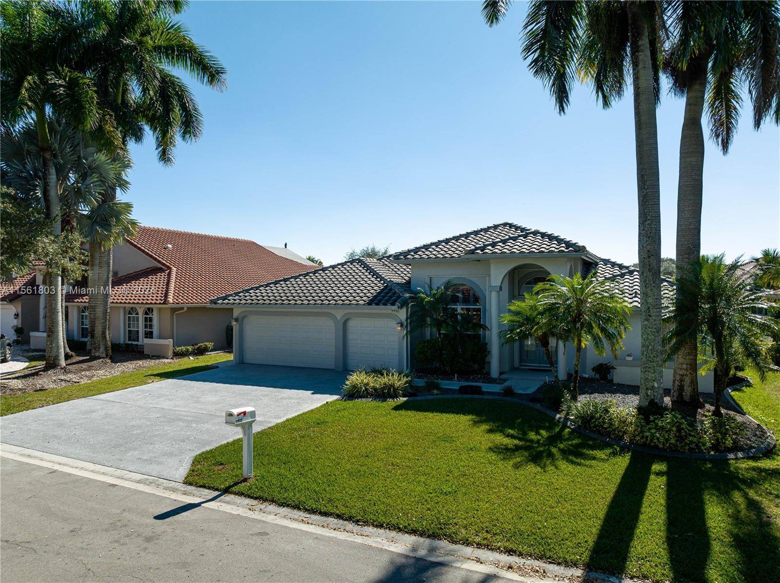 This charming and spacious home is located in a highly sought after neighborhood in Coral Springs.