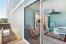 .Rear Deck and Back Stairs to the Beach.