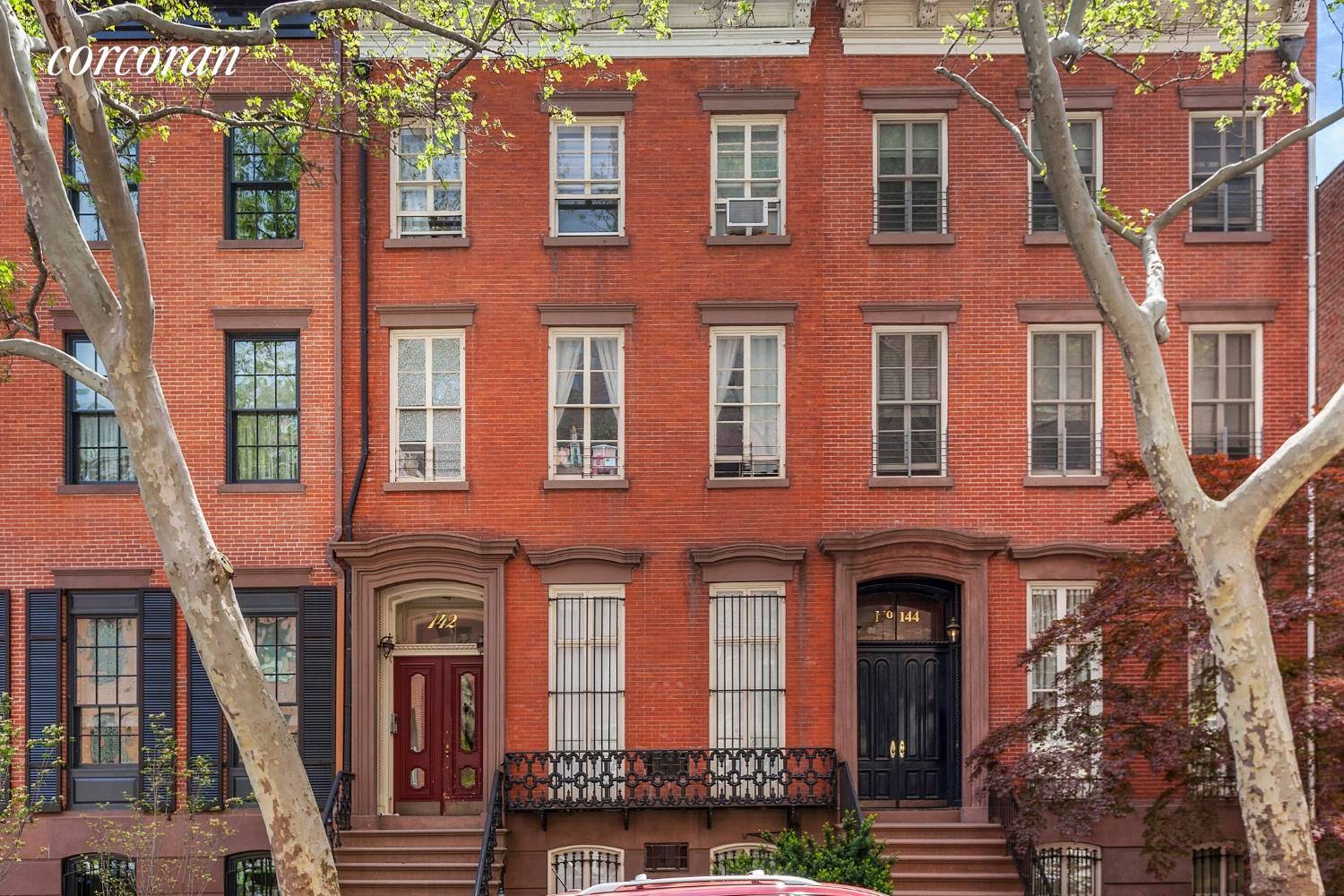 Constructed by Linus Scudder in 1855, this grand Italianate style townhouse is superbly positioned on one of the most charming and prestigious, tree lined townhouse blocks in Greenwich Village.