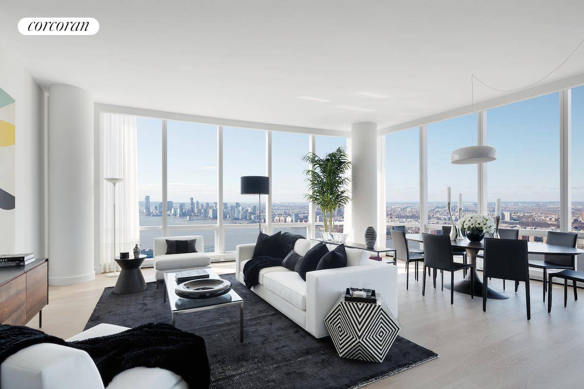 EXPERIENCE THE MOST DRAMATIC CITY AND RIVER VIEWS FROM THIS HIGH FLOOR FOUR BEDROOM AERIE !