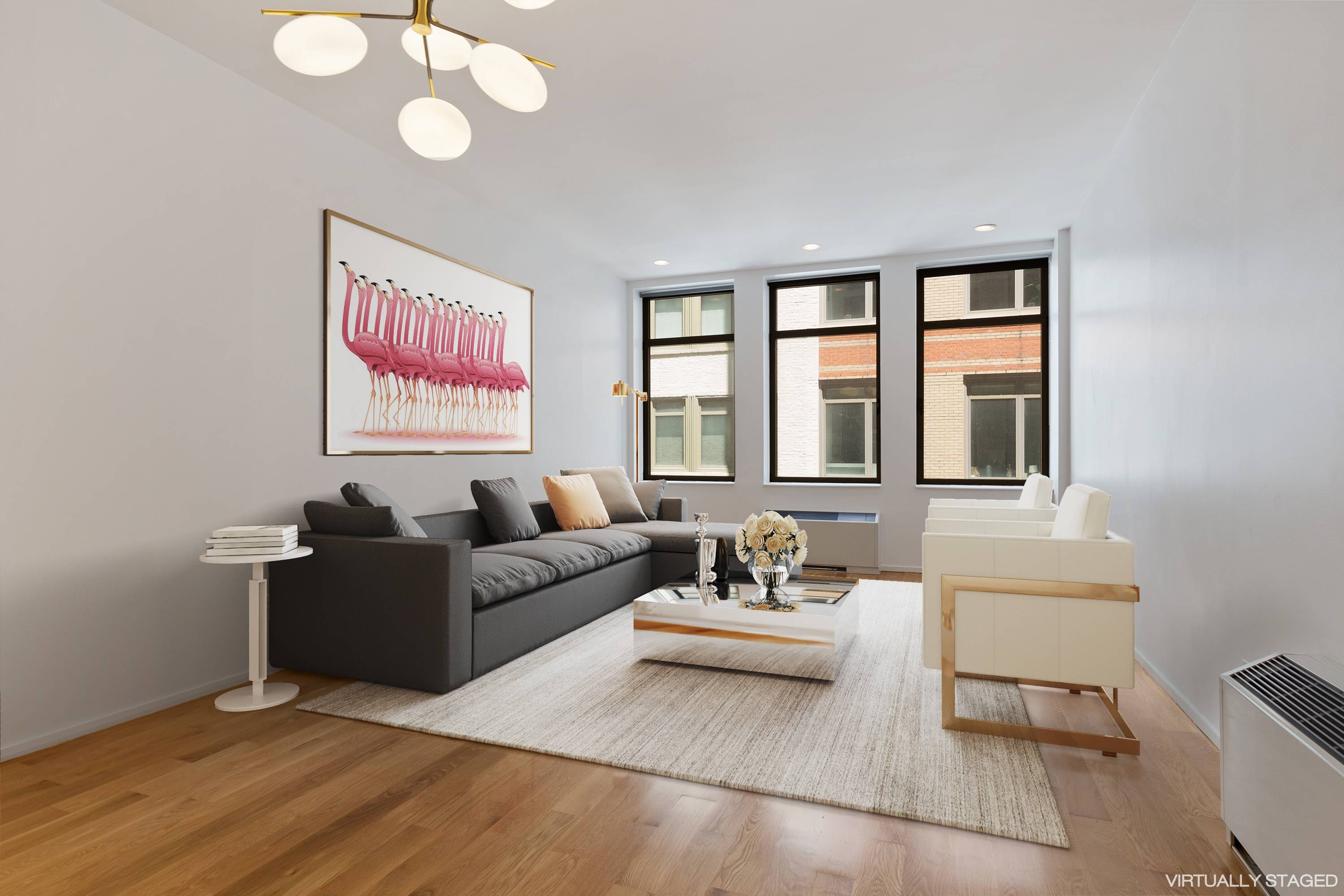Spectacularly renovated ultra luxurious huge loft like one bedroom home at The Chelsea Mercantile, 252 Seventh Ave 8S.