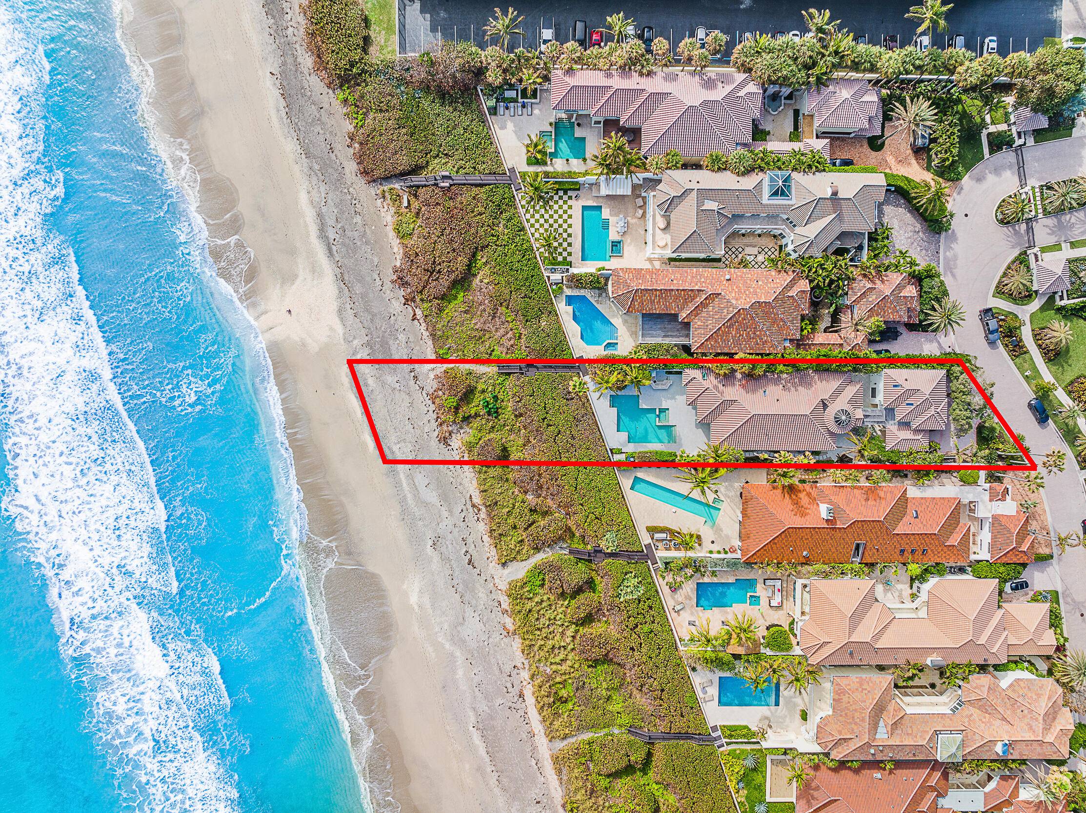 Beach Oasis Seven Hundred Ocean is a quiet enclave of 10 homes directly on the sand and Atlantic Ocean.