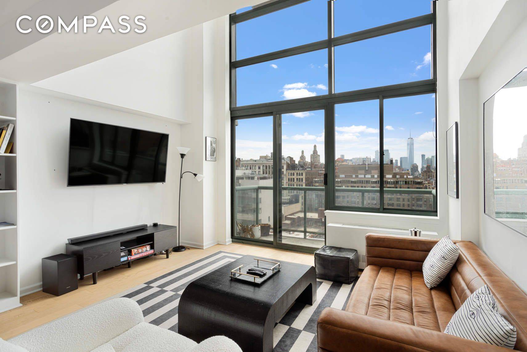 Luxury duplex perfectly located between Greenwich Village and Flatiron is this modern 1 Bedroom 1.