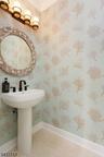 Luxurious powder room with