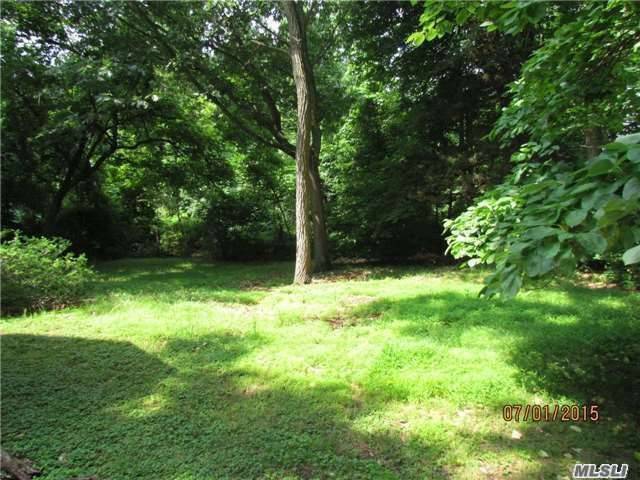 build your dream home on this over sized building lot on a dead end road in the three village school district.