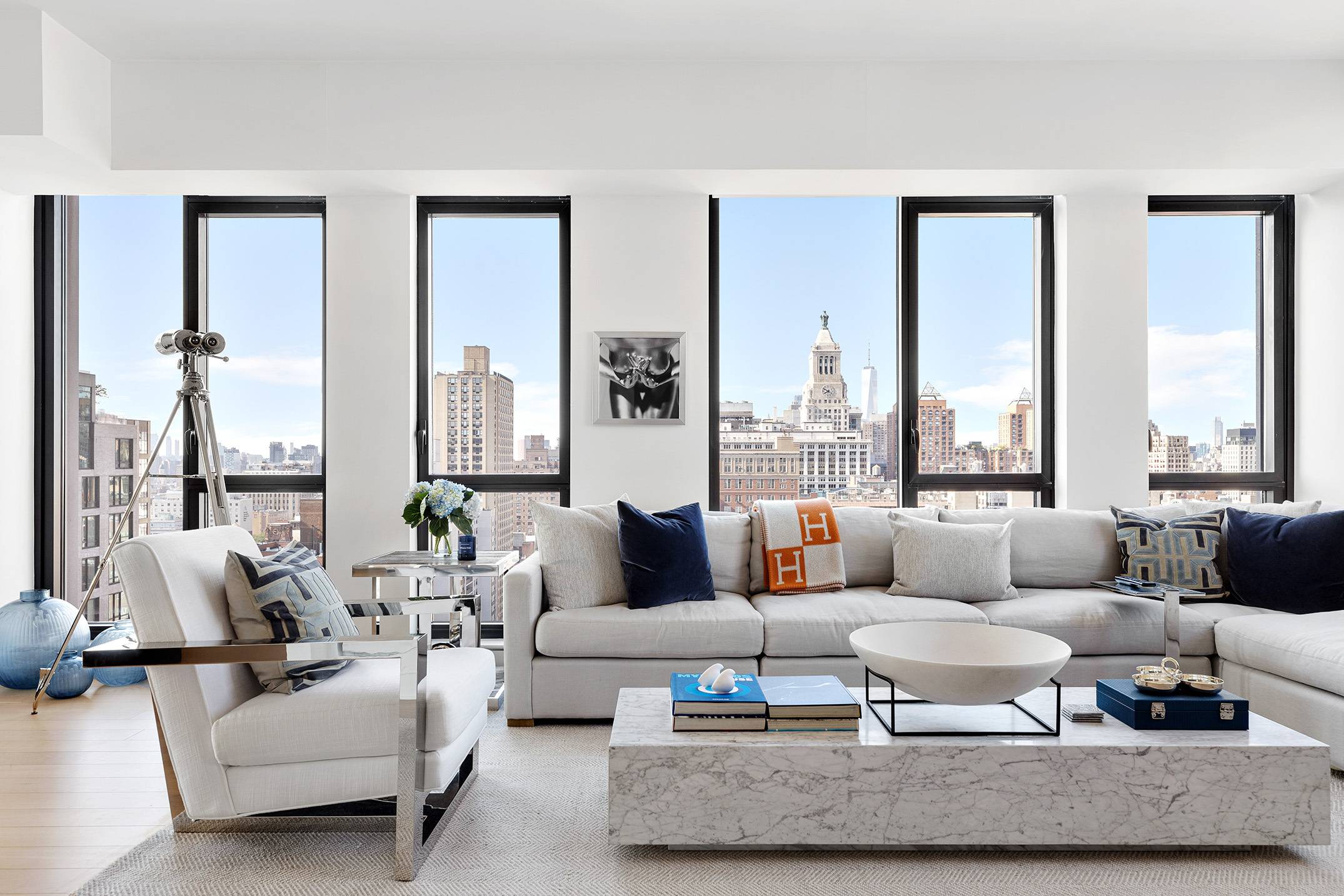 160 East 22nd Street, Penthouse B Panoramic views, outdoor space, pristine finishes, and prime time location set the tone in this three bedroom penthouse !