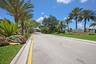 Lushly landscaped community entrance
