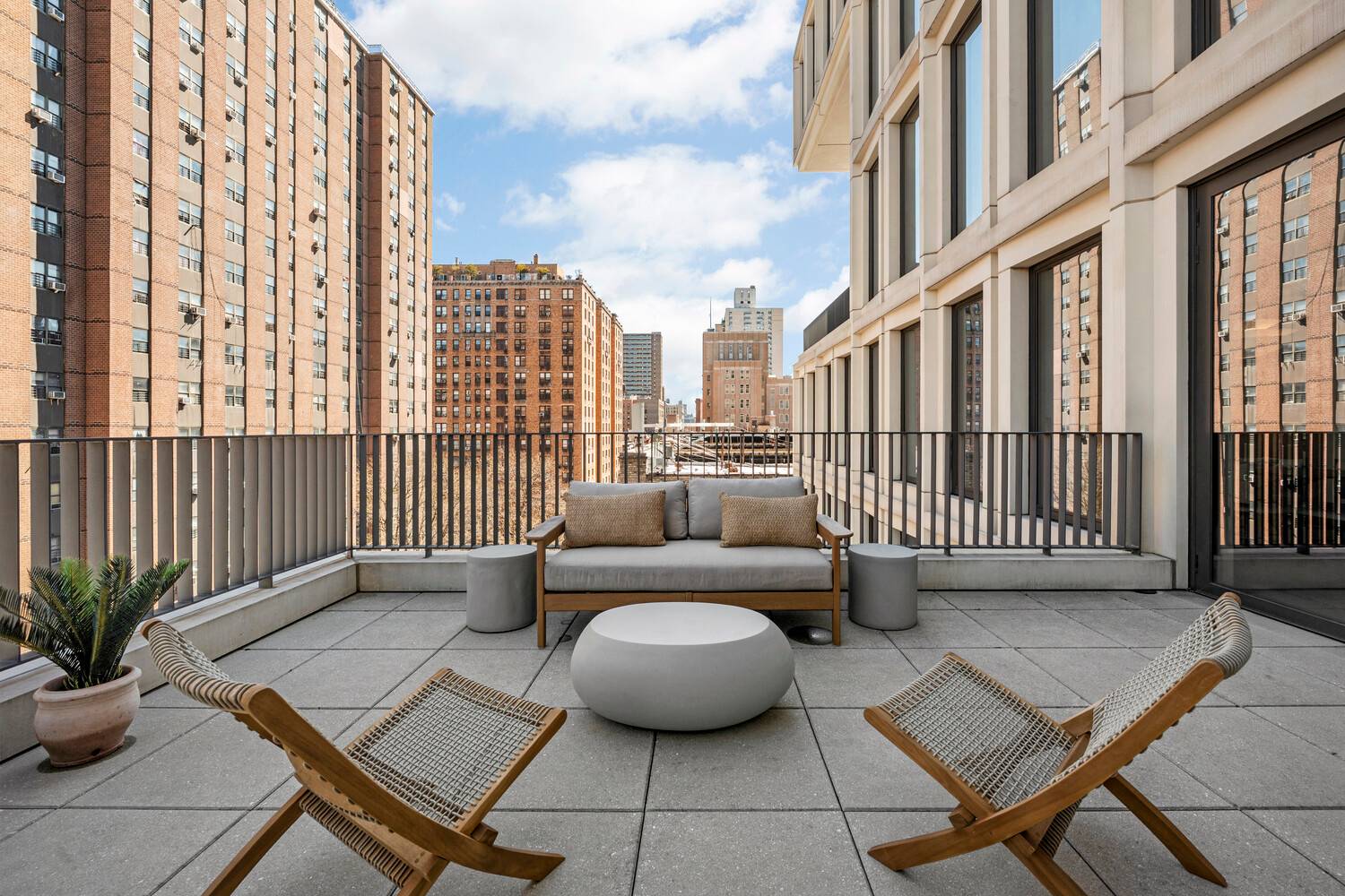 Presenting Residence 7A at 212W93, a 2, 041 square foot three bedroom, two and a half bathroom home with 508 square feet of private outdoor space.