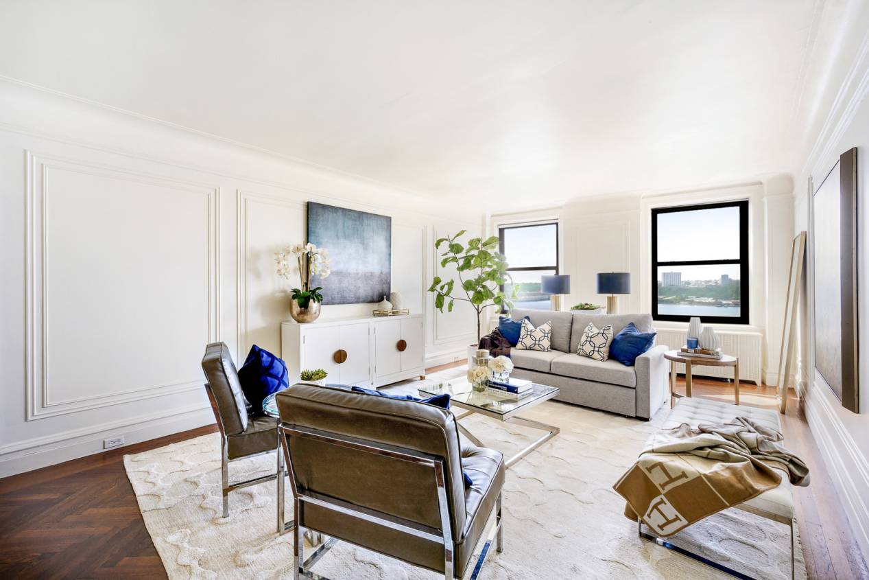 This stunning classic five apartment features turn of the century character and breathtaking park and Hudson River views, ideally located with Riverside Park at your doorstep.