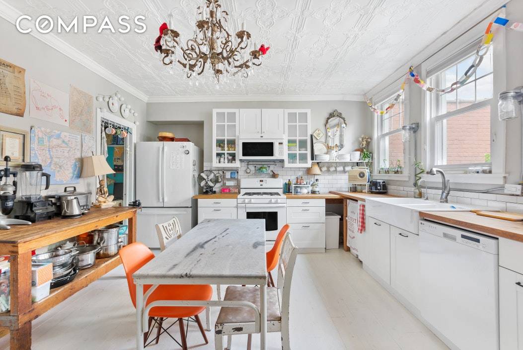 The upstate chic two story bungalow makes you feel like you've left Brooklyn and gone to Woodstock !