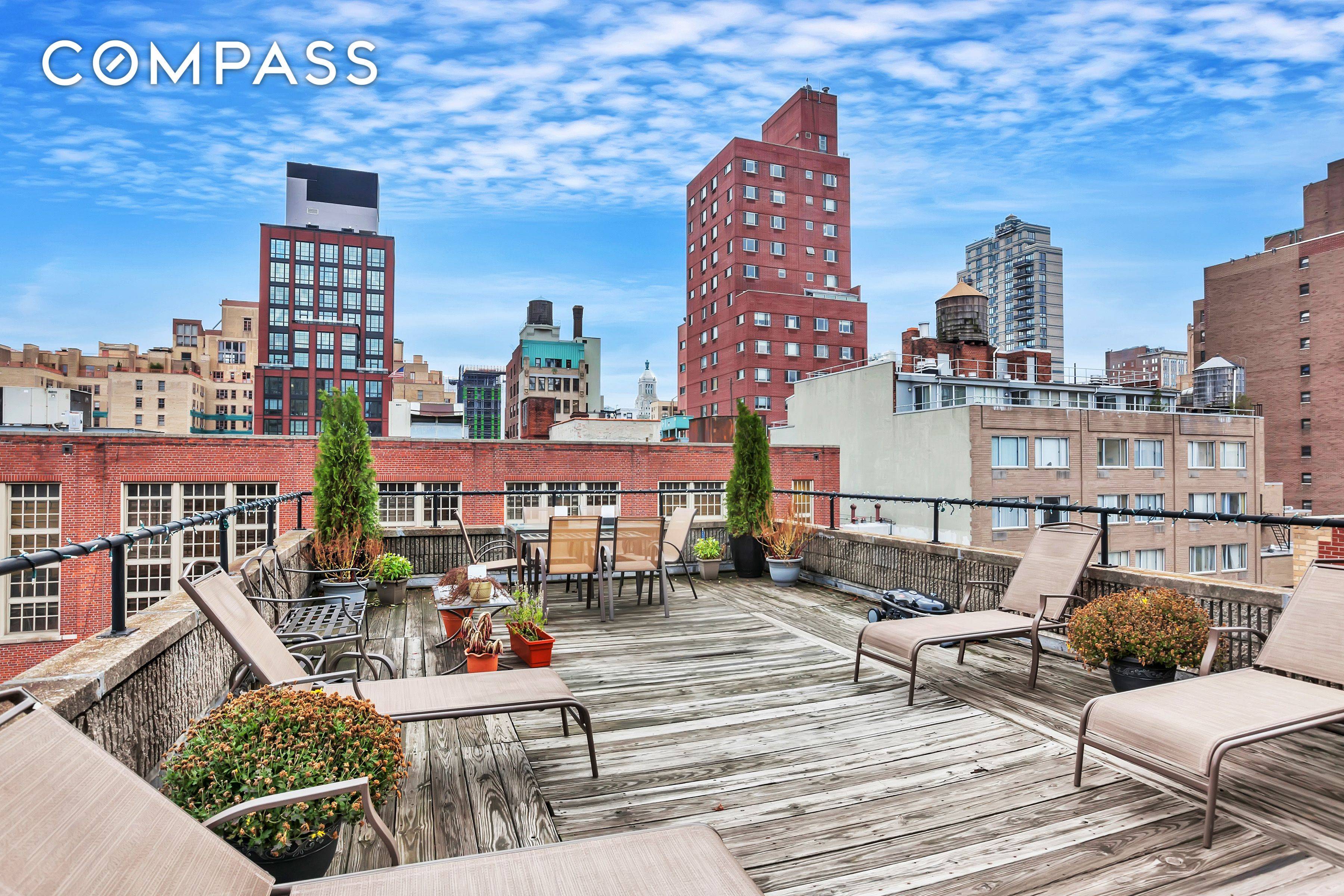 18 month lease. Two bed unit with huge, private roof deck in Gramercy.