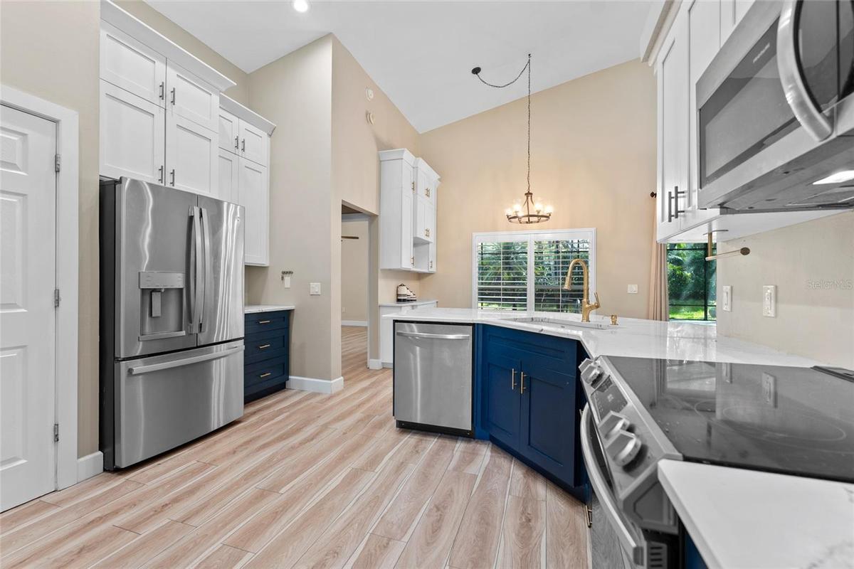large and sunny Kitchen