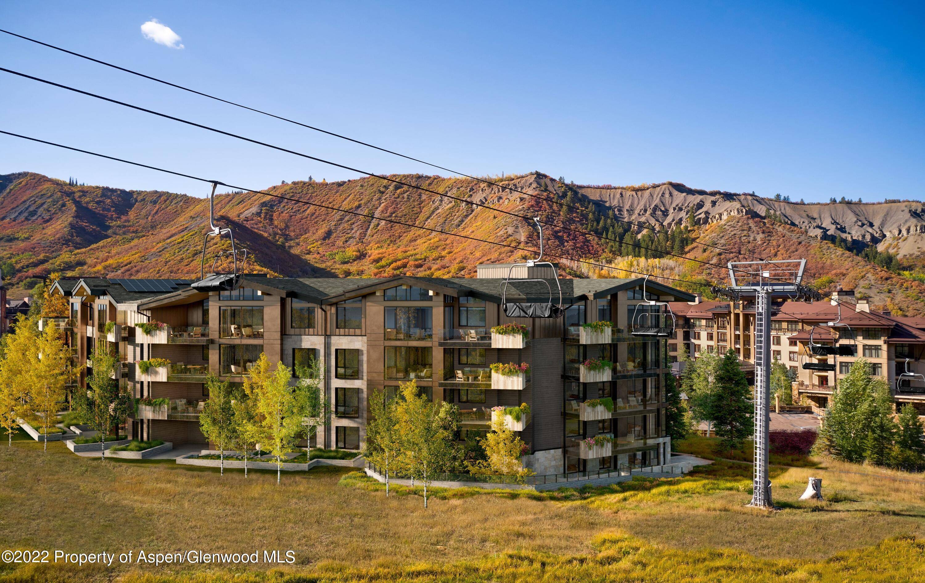Private corner residence with immediate access to Aura Lounge, Grotto and Ski Locker Room.