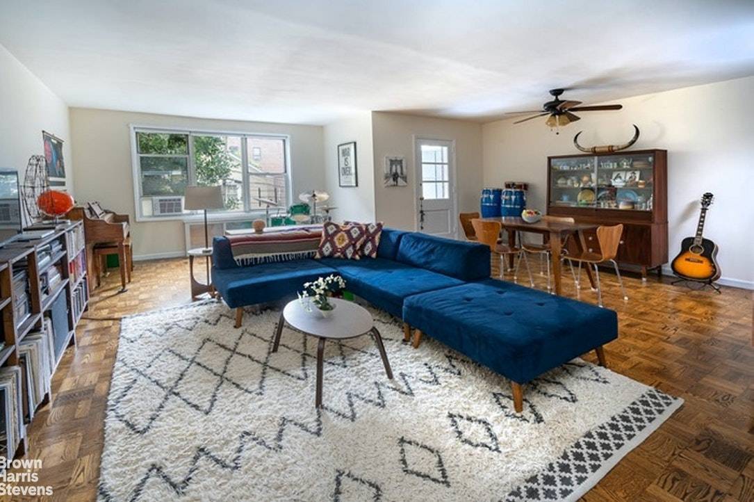Beautiful and spacious, this apartment in the Trafalgar House, a mid century pet friendly co op situated on a quiet, tree lined street in the heart of Riverdale.