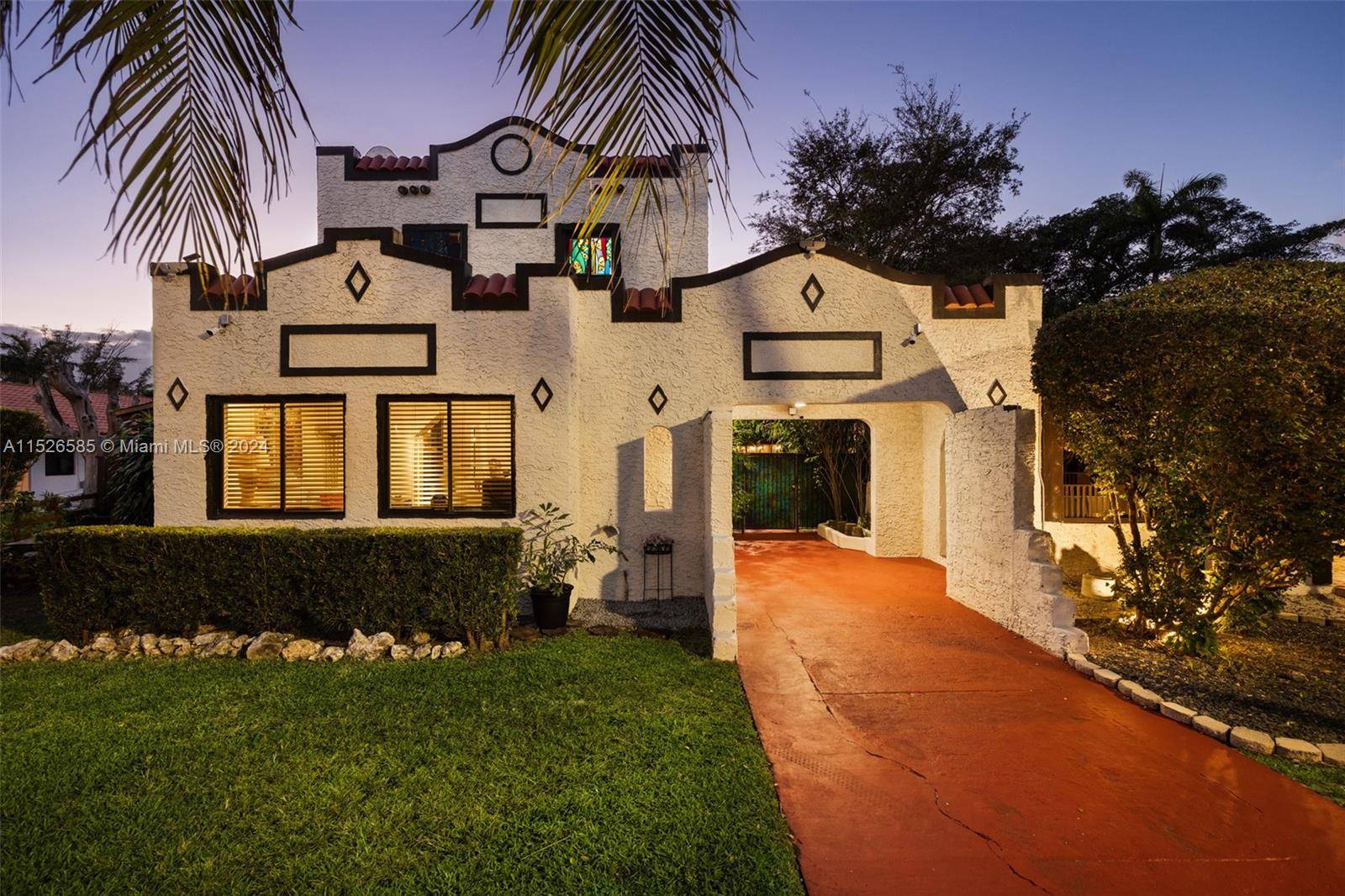 Discover the allure of this 1920s mission style gem in Biscayne Park.