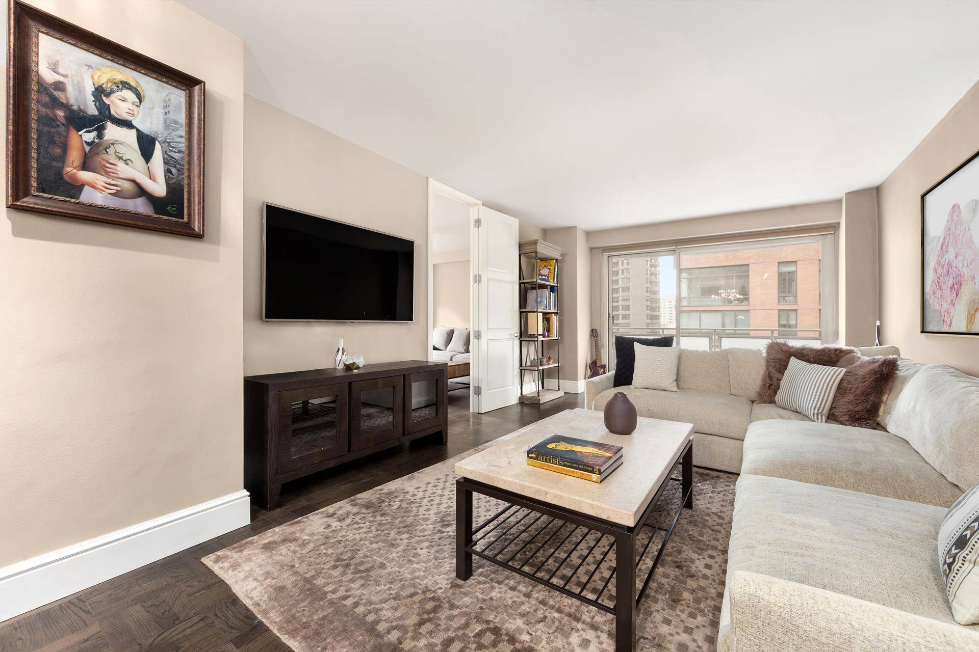 Beautiful two bedroom, one bathroom corner unit with a private balcony now available in Murray Hill.