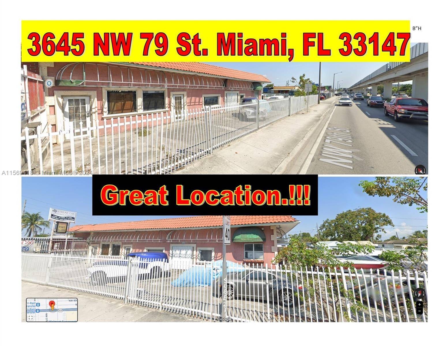Location, Location, Location in NW 79 Street Redevelopment Opportunity, 12 Story Building Height Maximum Zoning Industrial Frontage in NW 79 Street approximately 125 Feet and approximately 86 Feet Depth in ...