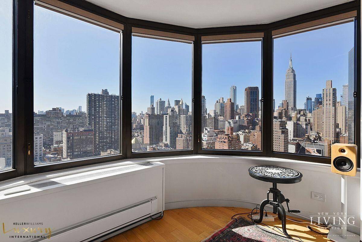 Investment Tenant in Place, Empire State Building Views Sun Drenched 1 Bedroom with Home Office amp ; Private Balcony This expansive south facing residence offers a spacious 1 bedroom with ...