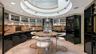 Two Story Circular Kitchen with upper skylight