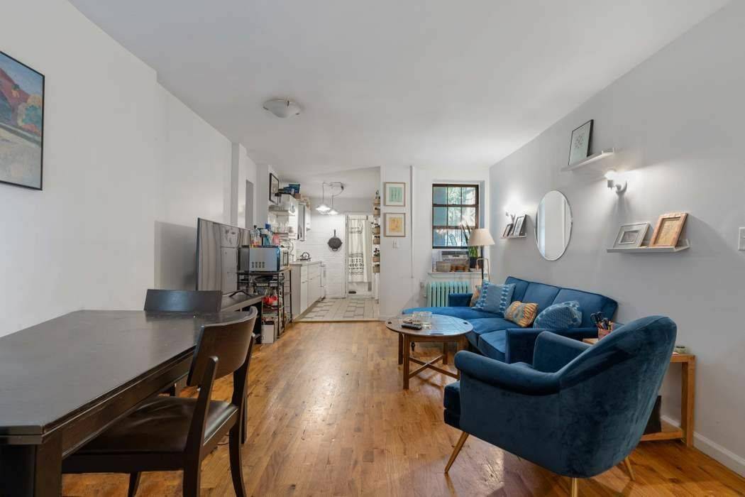 Four family brick brownstone, all 3 bedroom floor through apartments, 22' wide building, Unused FAR of 1600 square feet, all apartments have outdoor space.
