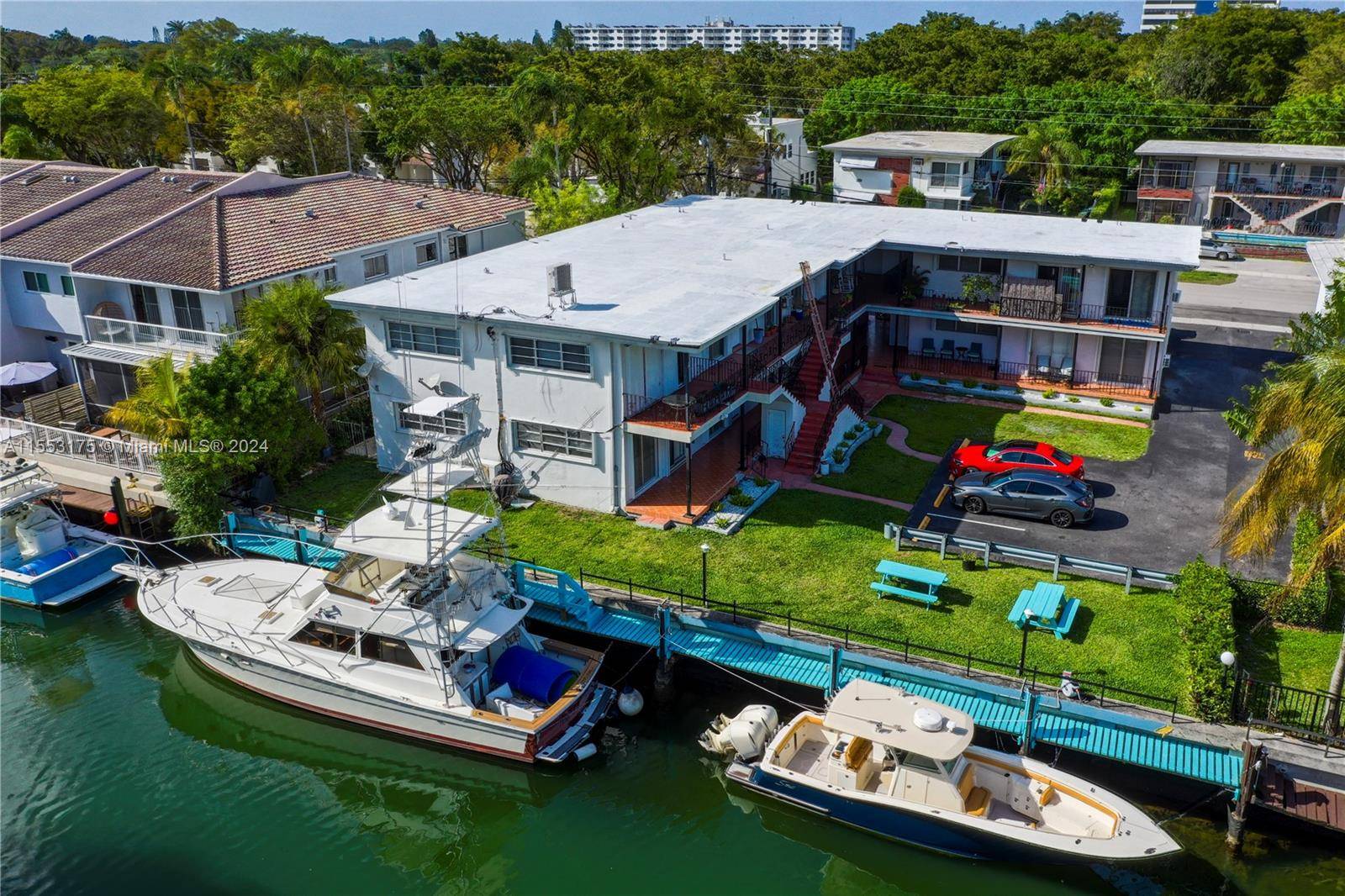 Exceptional opportunity to invest in an 8 unit waterfront apartment building nestled in Miami Shores.
