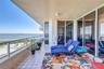 Large tiled Patio with glass railing panels for great viewing of Manatees and dolphins