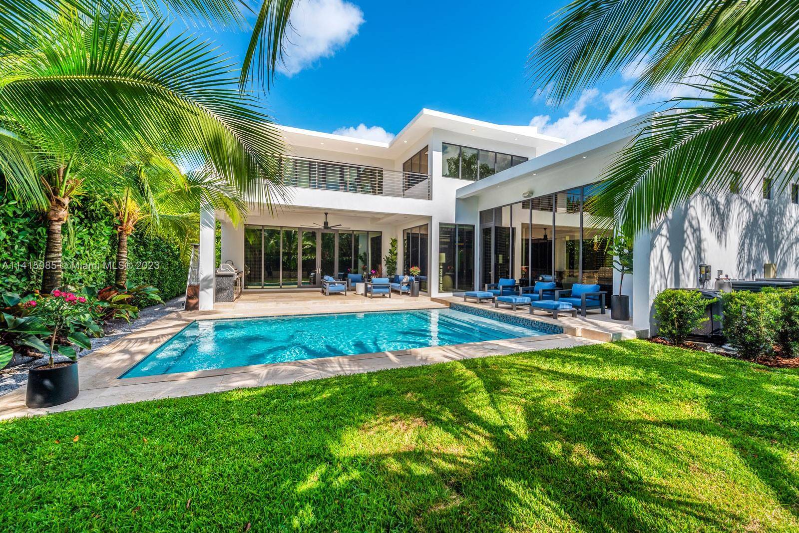 Exquisite, one of a kind home on a quiet tree lined street in coveted South Gables neighborhood.