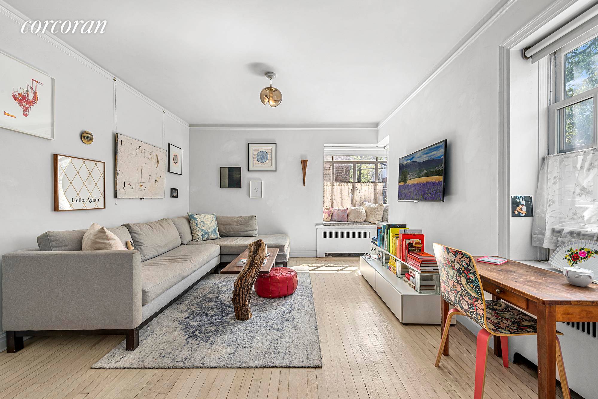 Sun drenched and serene, this thoughtfully renovated, impeccably appointed, elevated above street level, alcove studio offers gorgeous finishes and a coveted West Village location.