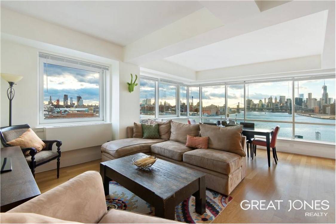 The views from this corner 1287 sf two bedroom two bathroom apartment are stunning !