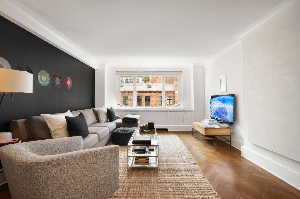 Just 2 blocks from Central Park gorgeous pre war one bedroom, fully furnished and smartly decorated, in the reimagined 530 Park Avenue Condominium.