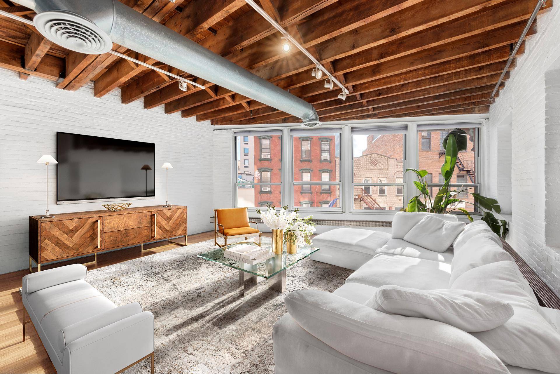 Introducing this true oversized 1 bedroom, 2 bathrooms artist loft located in one of the most stylish neighborhoods of Manhattan.