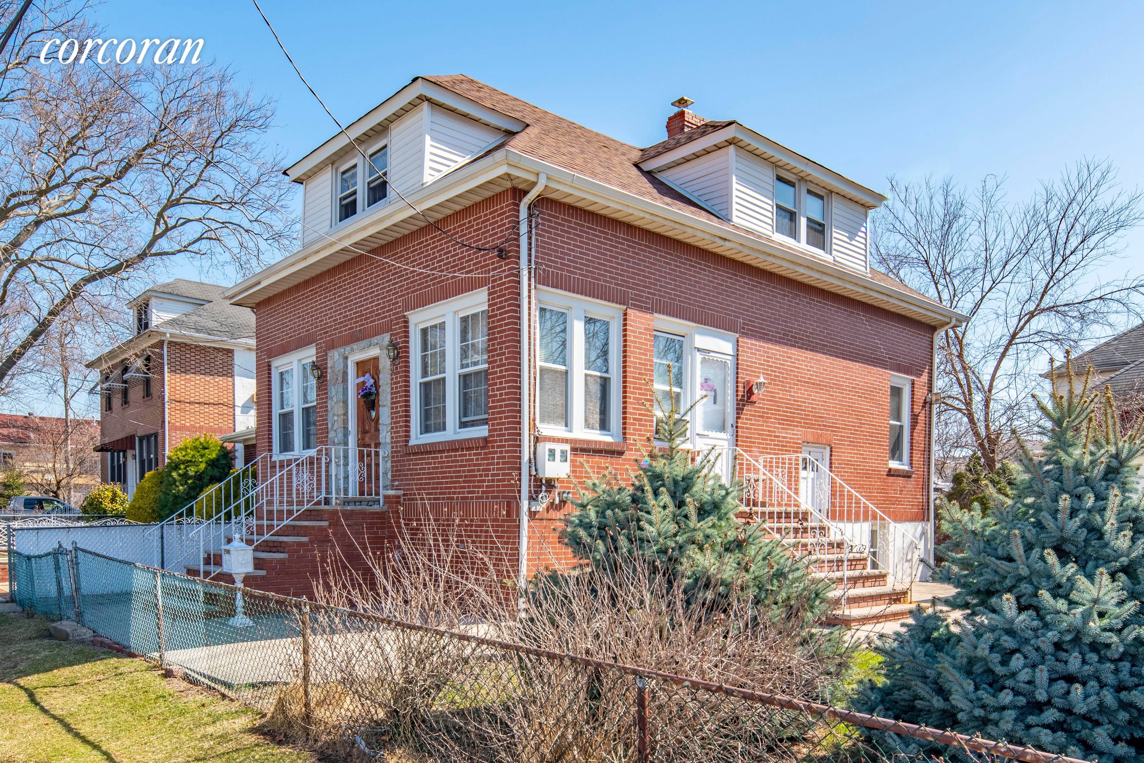 This house is an incredible opportunity for a beautiful two family home in Dongan Hills South Beach, Staten Island !
