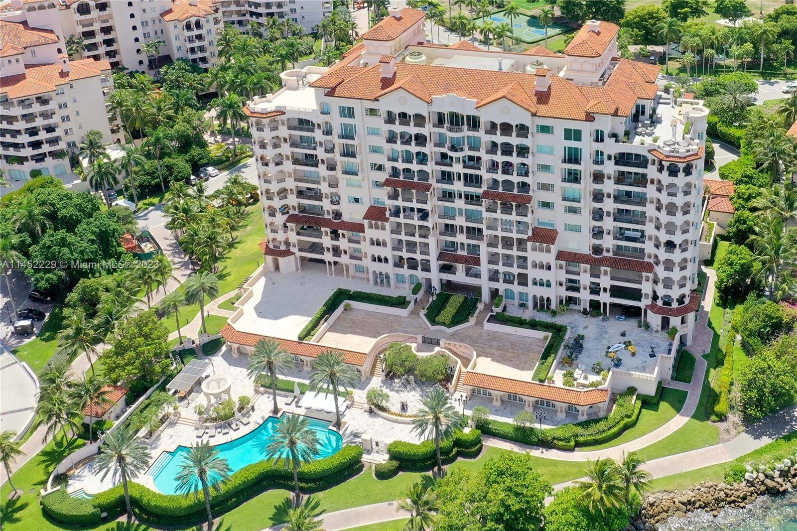 Spacious luxury waterfront Condo at Palazzo Del Mare on Fisher Island with fantastic ocean, South Point and Golf Course views.