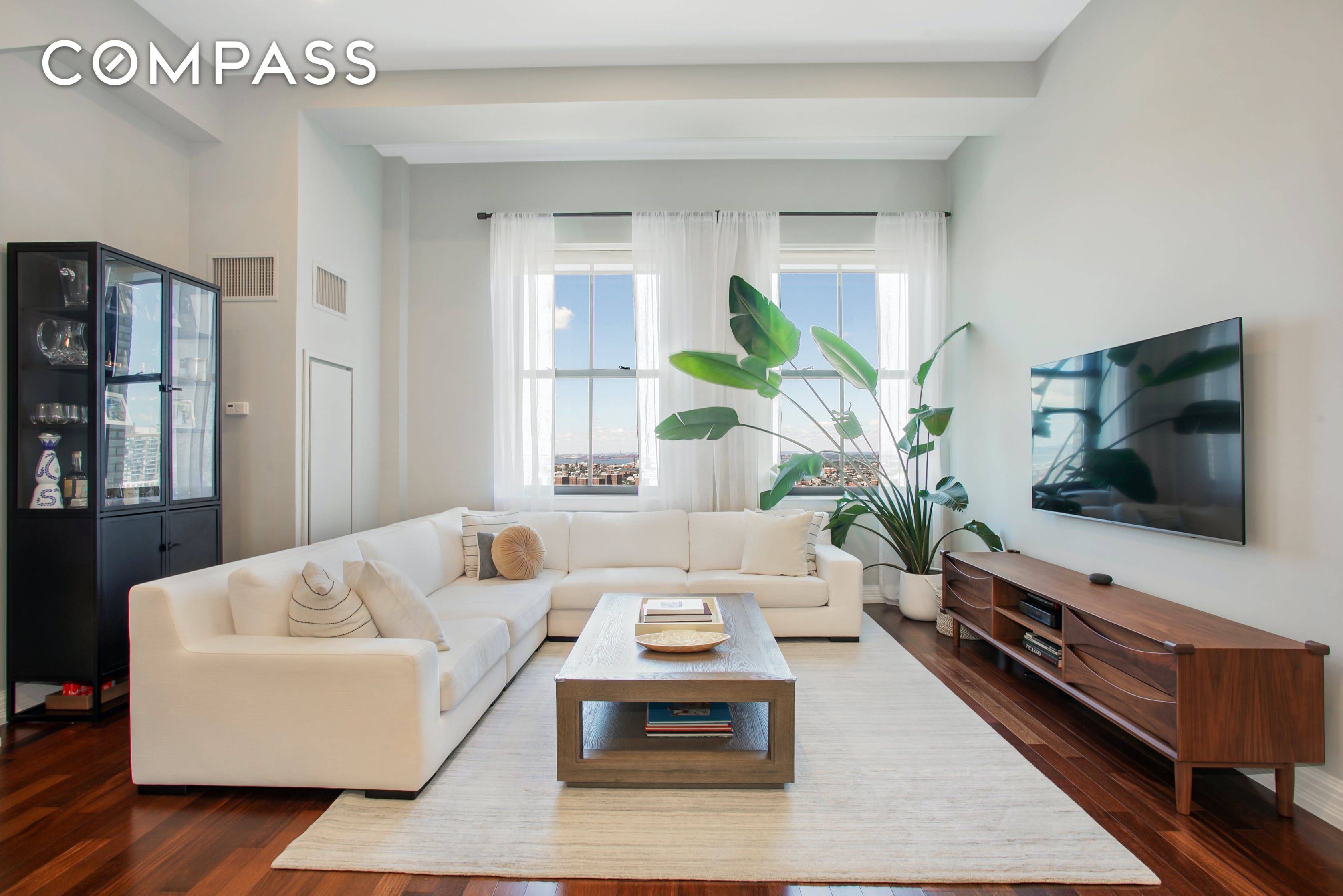 Own a piece of New York City history in this high floor luxury loft condo in one of the most iconic landmark buildings in New York, One Hanson Place, the ...