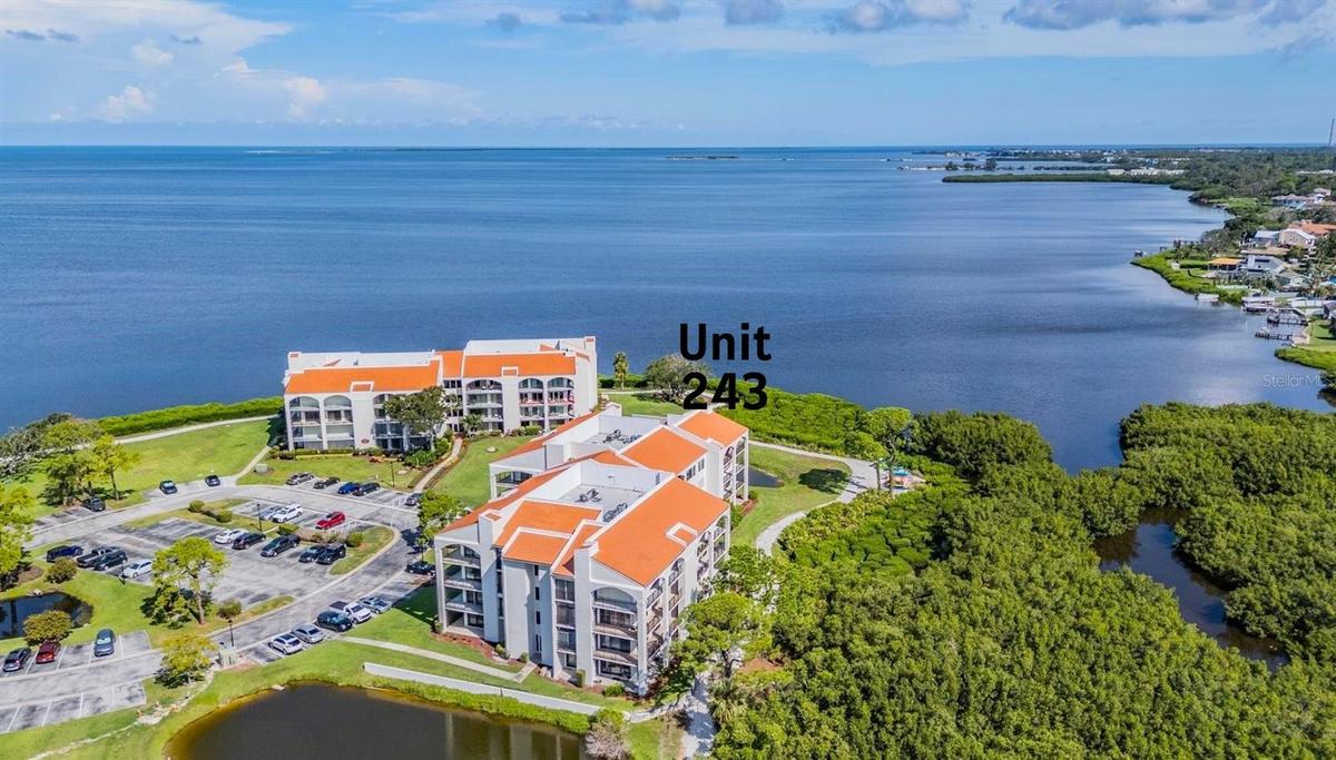 Aerial of the Building Showing Unit Location