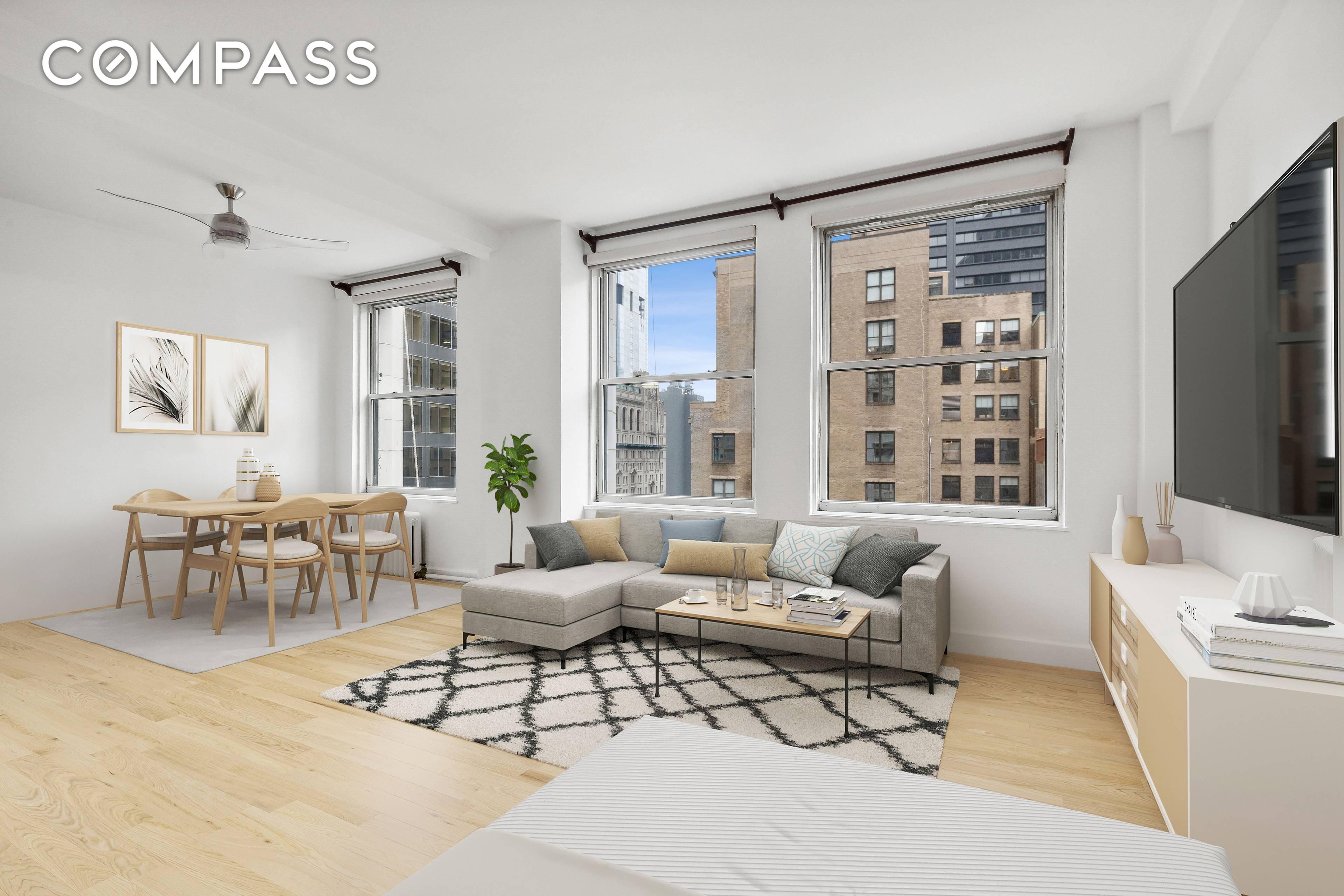 Set on a high floor in one of Downtown Manhattan's most distinctive Pre War properties, this loft like apartment is filled with fantastic light and features city views and open ...