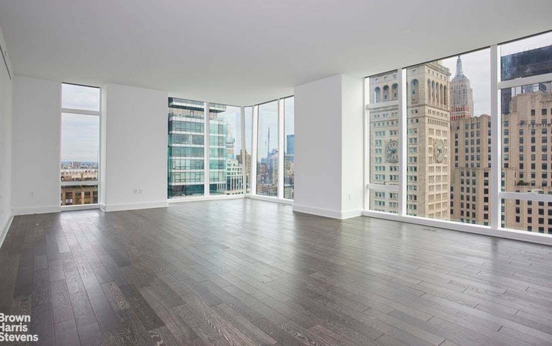 This gorgeous 2 bedroom 2 bath corner home in Madison Square Tower comprises over 2000 sq.