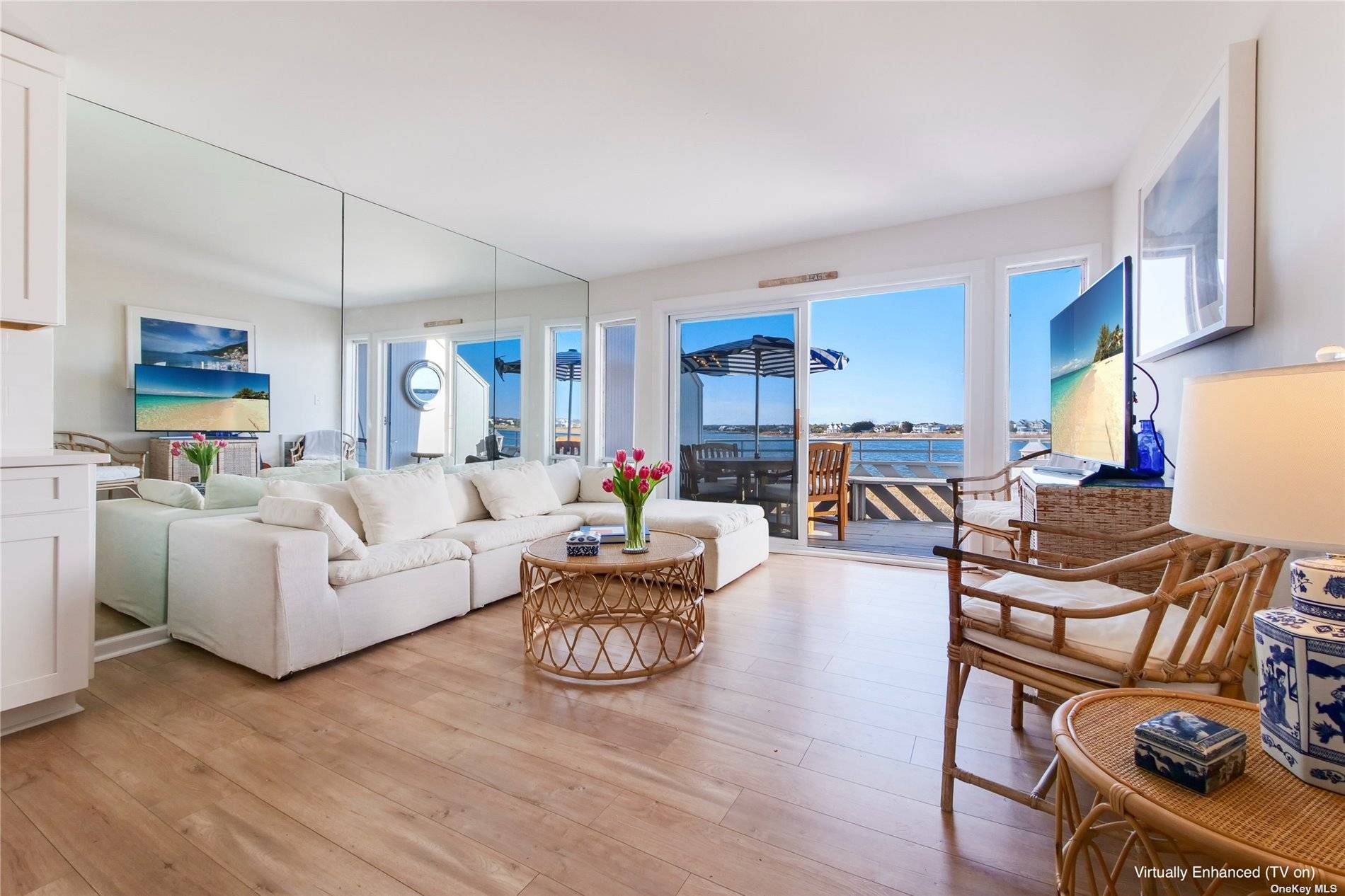 Located in the Bay Mor Club community on Dune Road, this 2nd level, 1 bed 1 full bath condo features the most exquisite bay views and breathtaking sunsets.