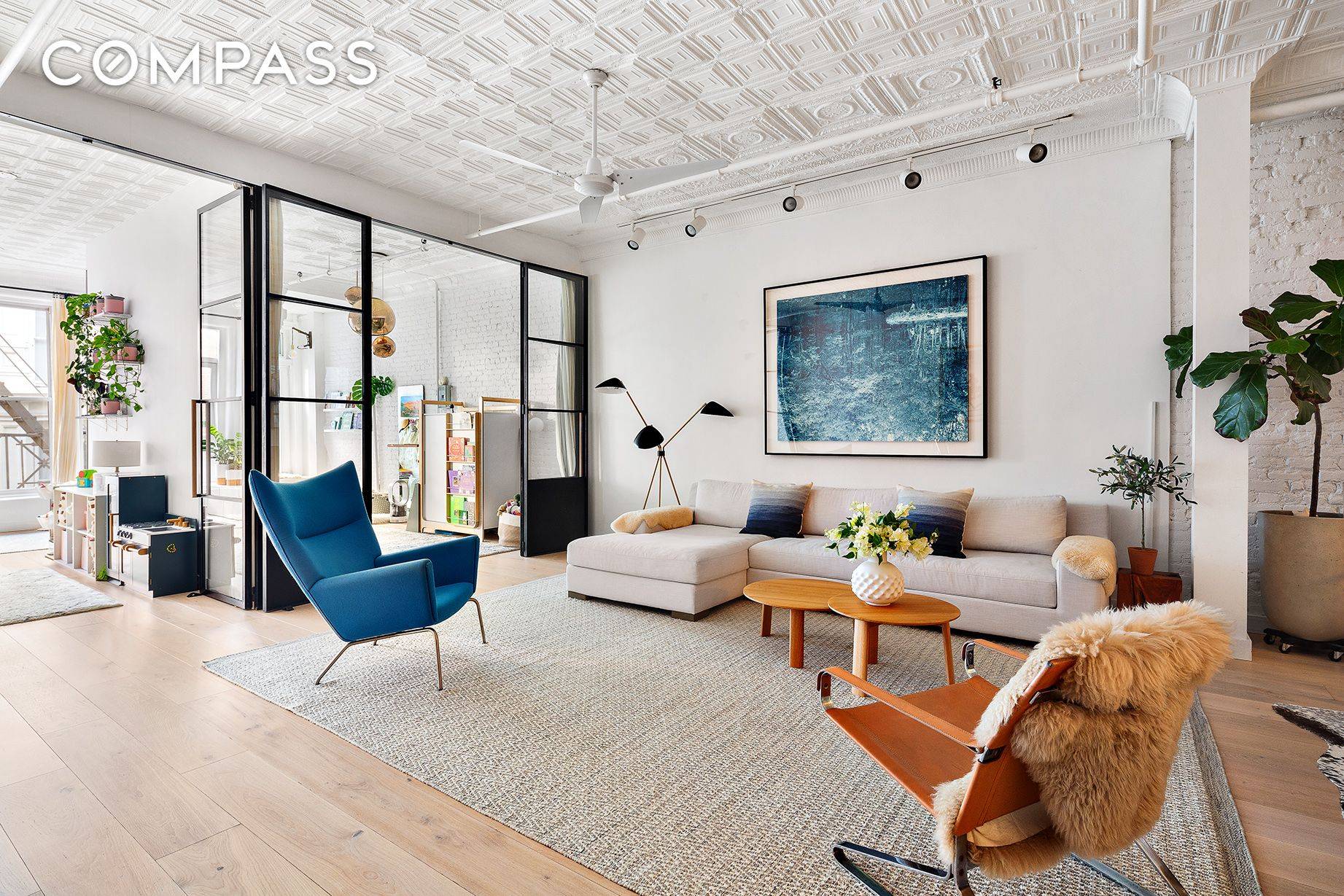 In this beautiful pre war two bedroom, two bathroom SoHo showplace, chic contemporary renovations meld with coveted historic architectural details to create an inviting loft residence that is warm, welcoming ...