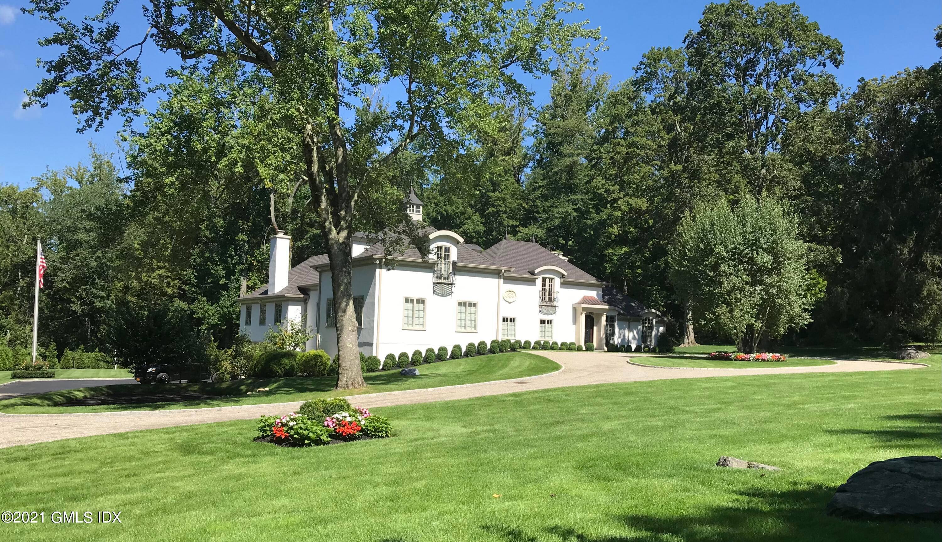 The sensational renovation and makeover, inside and out, created a charming European flair to this beautiful house in a 4 acre picturesque setting on a quiet street in back country ...