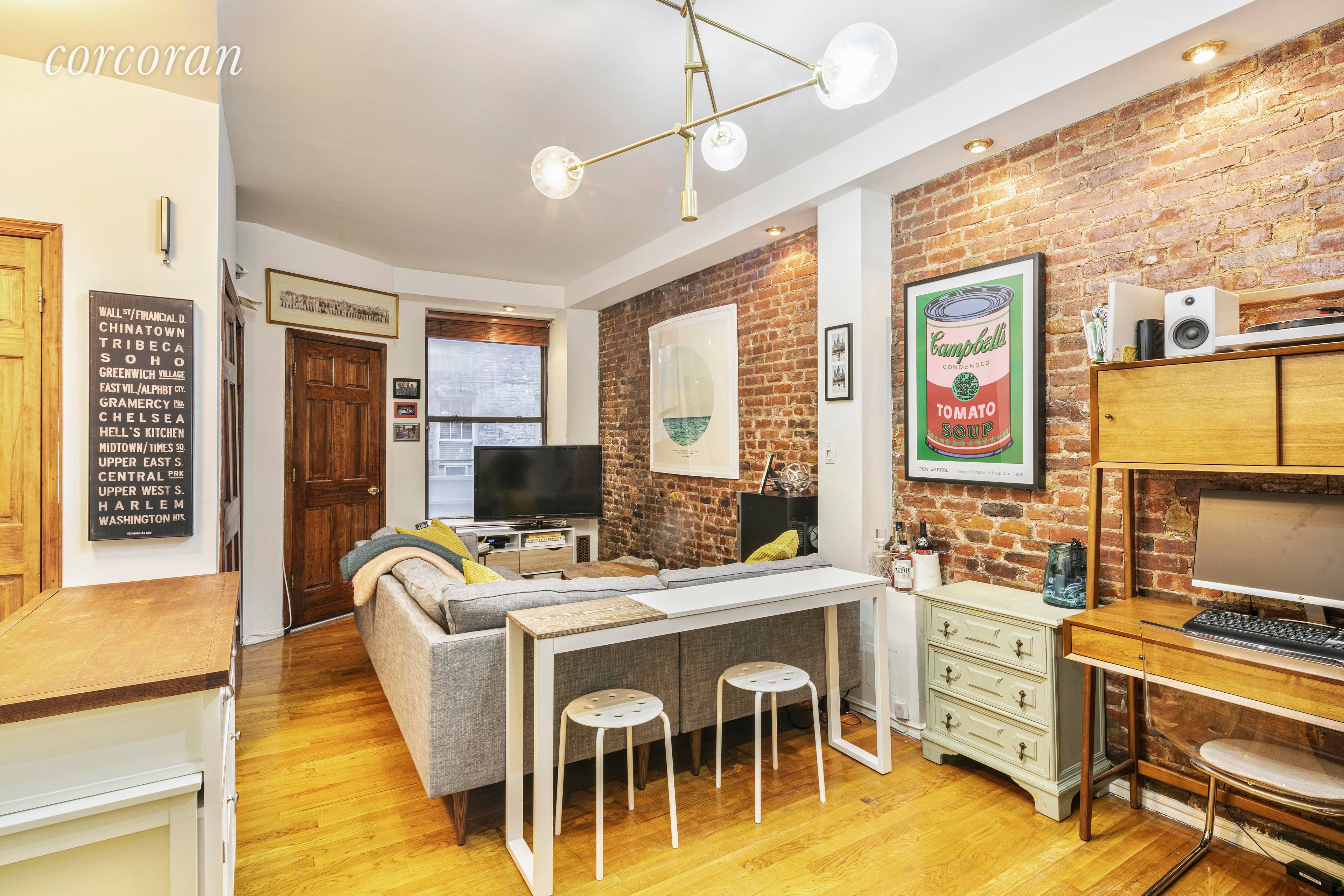 Rarely Available and absolutely charming, this one bedroom floor thru is not to be missed.