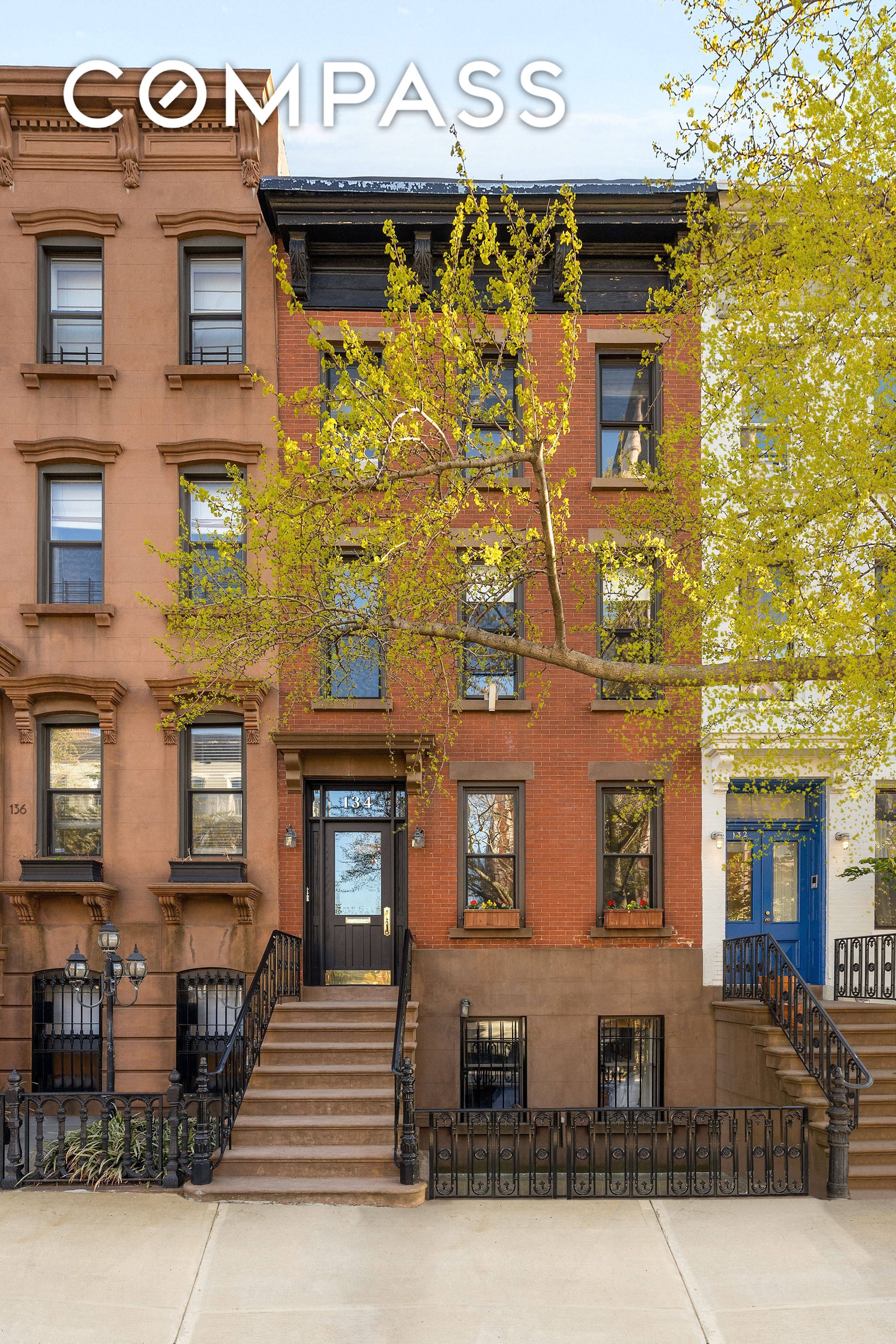 Imagine yourself at home in this beautiful townhouse located at 134 Summit Street in Carroll Gardens.