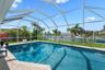 Pool area overlooking the waterfront.