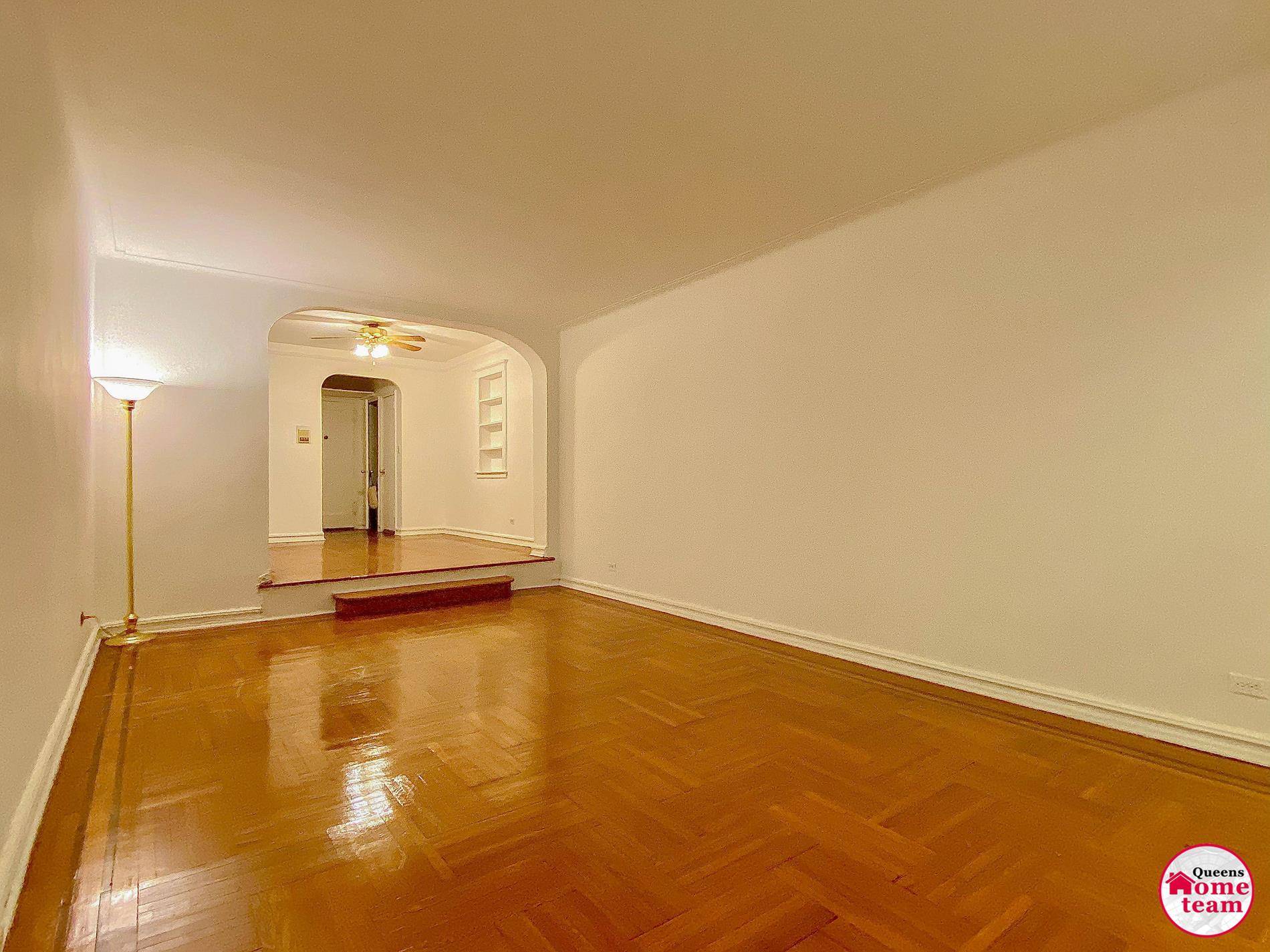 Spacious and rarely available true 2 bedroom, 2 bath coop in pre war elevator building at the heart of Rego Park.