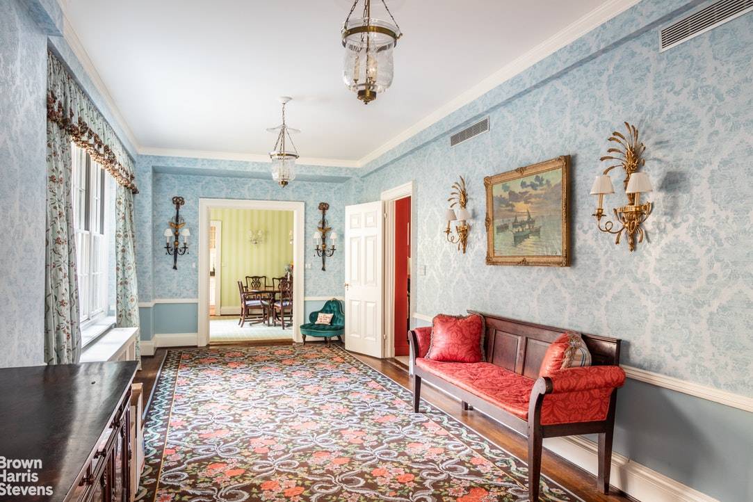 This beautifully renovated 10 room apartment offers graceful design and old world elegance.